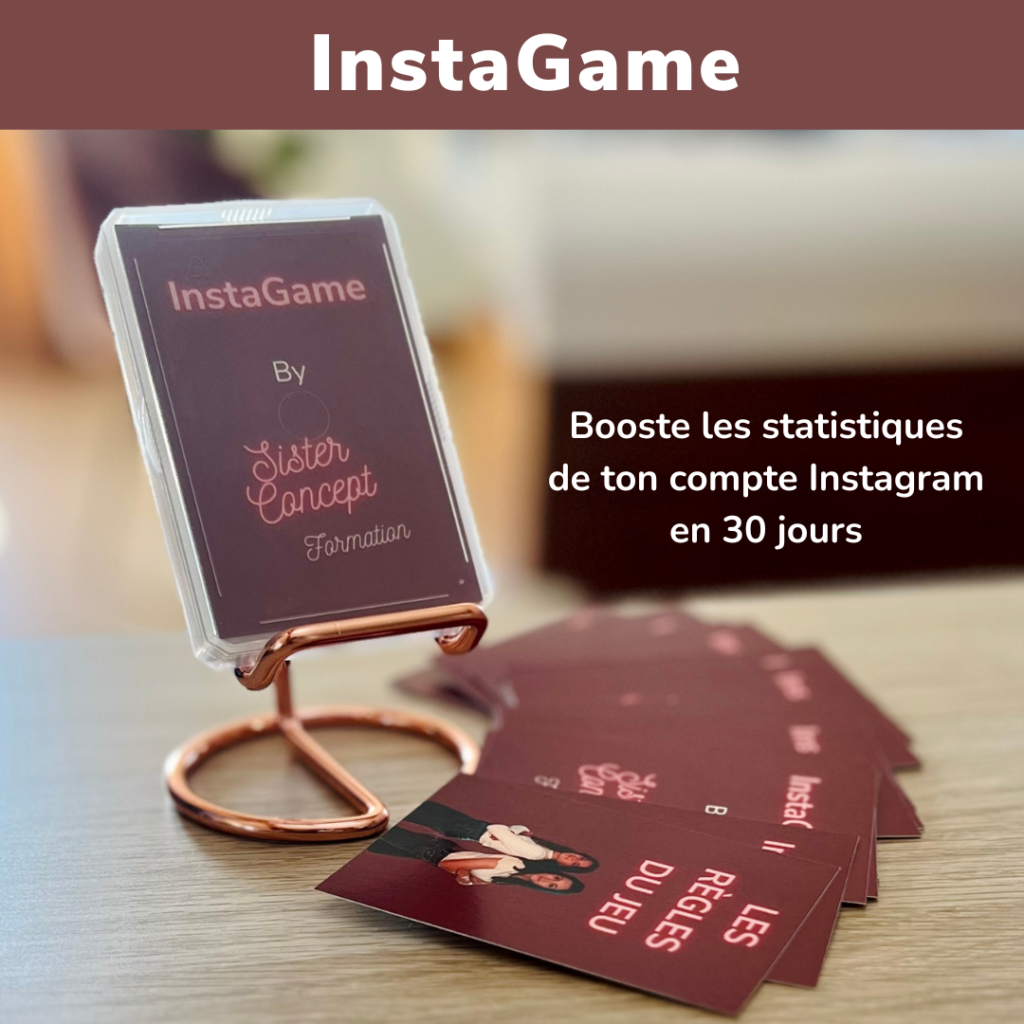 Sister concept formation - jeu de carte pour booster les statistiques instagram