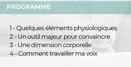 Programme formation Utiliser sa voix pour convaincre Sister Concept Formation - Organisme de Formation Lozère