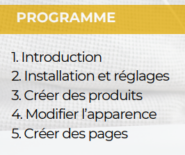 Programme formation Woocommerce Sister Concept Formation - Organisme de Formation Lozère